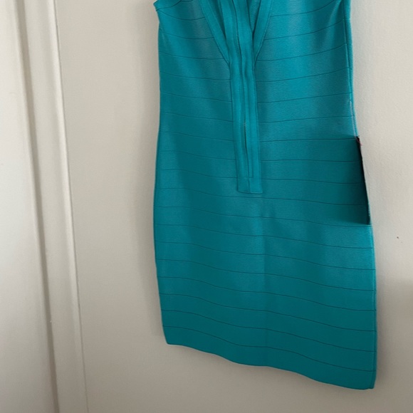 Bebe Turquoise Bandage Dress - Picture 12 of 13